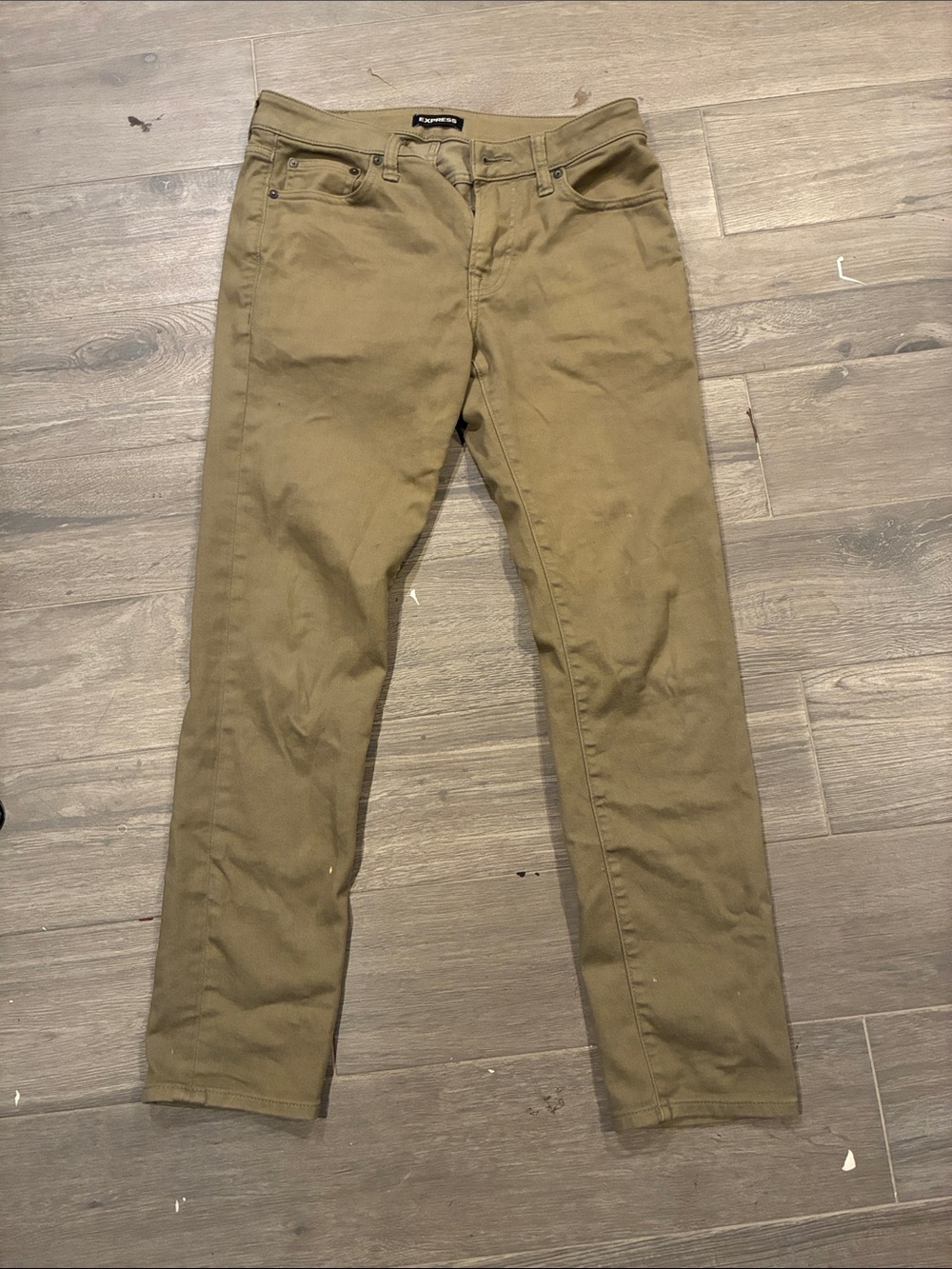 Express Men's Slim Jeans - Olive